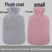 Explosion-Proof Hot Water Bottle: Rubber Design for Stomach and Feet, Long-Lasting Warmth white