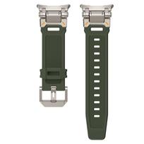 Rubber Strap for Samsung Galaxy Watch Ultra Band 47mm Stainless Steel Watchband for GALAXY WATCH 7 ULTRA 47 Men Sports Bracelet Galaxy Watch Ultra black