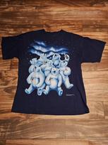 Vintage 1994 Coca Cola Polar Bear Soda Promo Double Sided Vtg T Shirt Size L/XL 4XL gray