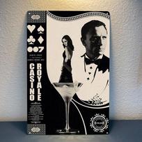 Casino Royale Movie Metal Poster Tin Sign 20x30cm Plaquealuminum 20X30CM gray
