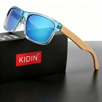 Outdoor Lifestyle Bamboo Sunglasses Polarized UV400 Casual Travel Beach Sunglasses Men Unisex Lightweight mėlyna
