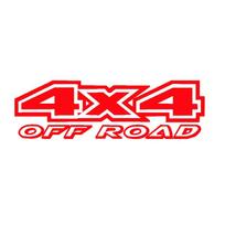 4X4 Off-Road Reflective Car Stickers for Jeep & Four-Wheel Drive Vehicles Standard red