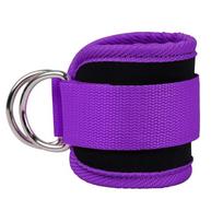 Adjustable Ankle Straps Cuffs with D-Ring for Cable Machine Fitness Glute Kickback Gym Foot Leg Training Brace Support black