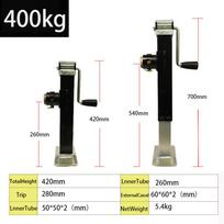 400Kg Hand Operated Trailer Jack Trailer Parking Leg Semi Trailer Leg Yacht Platform Bracket Square Tube black