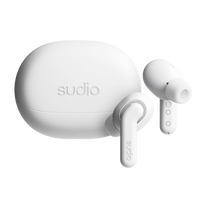 Sudio Earbuds | E4 Pro | Bluetooth | In-ear | Microphone | Cloud White | Noise canceling | Noise reduction | Wireless