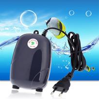 Risheng RS290/RS390 Akvariumo deguonies siurblys, Apvalus/Plokščias kištukas, Dekoratyvinių žuvų aksesuaras Flat Plug RS-290 Single Outlet 3W white