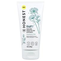 The Honest Company, Treat™, Healing Head-to-Toe Ointment, Fragrance-Free, 5 oz (141 g) white