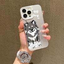 Silicone Case For Vivo V60 V50 V40 Lite V30E iPhone 17 16 15 14 13 12 11 Samsung A06 A16 A26 A36 A56 Cover DIY Painted Cartoon Shockproof Phone Bumper Infinix Hot 30 gray