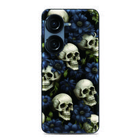 Skull Bone Photo Phone Case For Sony Xperia 1 VIII 10 VII 5 VI V IV III II XZ5 XZ4 XZ3 XZ2 XA1 XA2 Ultra L3 3 4 6 7 8 Back Cover Xperia 1 III gray