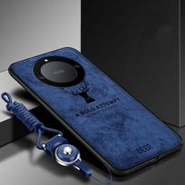 For Huawei Honor Magic 5 Lite Case Soft Silicone+Hard Fabric Deer Slim Protective Back Cover Case For Magic 5 Lite 5Lite Shell For Magic 5 Lite mėlyna