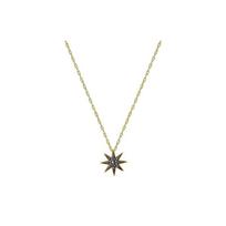 Swarovski Fashionable Firework Star Simple Style Gold Plated, Artificial Crystal Necklace Women's Style 5218397 juoda