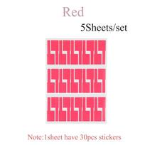 Self-adhesive Wire Marker Tool Network Identification Tags Fiber Organizers Stickers Cable Labels red-5sheet