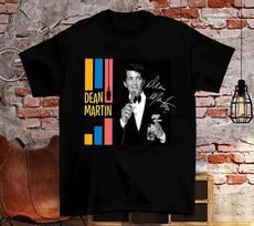 Dean Martin Signature Graphic Tee Gift For Fan Black Shirt XL gray