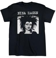 Nina Hagen Gift For Fans Heavy Cotton Black All Size Shirt BL534 M white