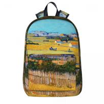 Vincent Van Gogh Backpack Fishing Boats Trekking Backpacks Unisex Designer Breathable School Bags Kawaii Rucksack 43x32x18cm blue