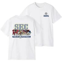 SEC Retro Vintage College Sports Unisex Fan Graphic T-shirt 3XL gray