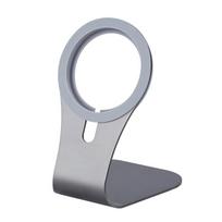 Magsafe Mobiliojo telefono įkroviklio stovas Magnetinis telefono stovas Aliuminio lydinio stovas iPhone 12 serijai Greito belaidžio įkrovimo stovas juoda