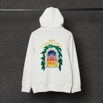 Casablanca Streetwear Hoody Vyriškas Oversize Laisvo Kirpimo Medvilnės Fleece Puloveris Urbaninis Hip Hop Small balta