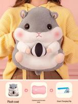 Electric Explosion-Proof Hot Water Bottle: Hand and Foot Warmer for Girls' Bed white