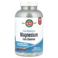 KAL High Absorption Fully Chelated Magnesium, 270 Tablets 270 pcs - 1 ea