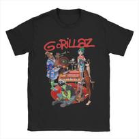 Vintage Gorillazs Punk Rock Printed T-Shirt Men Women Crewneck Cotton T Shirt Short Sleeve Unisex Tees Unique Clothing - Men'... 5XL įvairiaspalvis