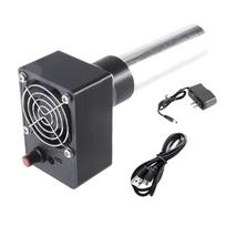 12V pūstuvas elektrinis nešiojamas ugnies pūstuvas žarijų uždegiklis laužo uždegiklis stovyklavietės maisto gaminimo įrankis kepsninei piknikui lauke black