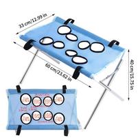 Pet Grooming Hammock 8-Hole Design Cat Grooming Harness Kitten Grooming Hanger For Cats Dogs Kittens Puppies Small Medium Large mėlyna