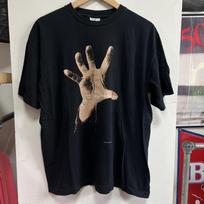 Vintage 1998 System of A Down Hand Graphic T Shirt Original Blue Grape RARE Sz L S black