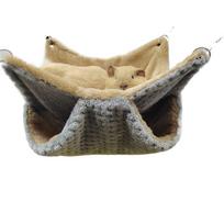 Ferret Rat Warm Plush Squirrel Beds Hamster Cage Pet Sleeping Bag Pet Hammock pilka