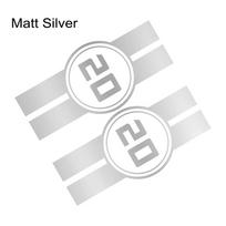 Car Stickers Number 20 Stripes Vinyl Decals For MINI Cooper S JCW R55 R56 F55 F56 R60 F60 F54 Auto Tuning Decoration Accessories white
