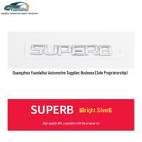 Fits SKODA Superb & Octavia Trunk Letter Badges - Modified Car Logo Stickers white