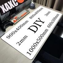 Name Customization DIY Mouse Pad XXL Laptop Anti Slip Lock Edge Desk Mouse Pad Office Carpet Gaming Gaming Accessories 30cmx60cm(11.8x23.6inch) black