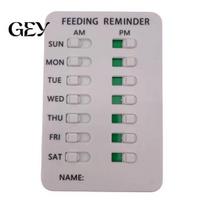 Visual Medication Reminder Feeding Reminder, & Reading Tracker Board, Reusable Schedule Card with Green Compact Board Slider Markers, Pet Care A gray