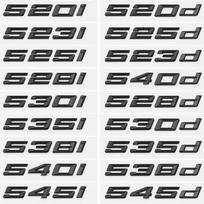 For BMW 5 Series E39 E60 E61 F10 F11 G30 520d 523d 525i 528i 530i 535i 540i Car Styling Trunk Letter Emblem Rear Lid Logo Black sl2 525i black