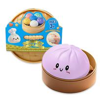 Žaislai Karštas milžiniškas koldūnas Squishies bandelės žaislas, lėtai kylantis blizgantis koldūnas streso kamuoliukas, streso mažinimo fidget žaislas namams ir biurui blue