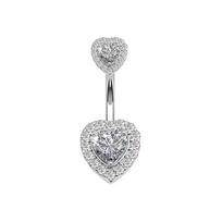 Personality Navel Piercing Barbell Elegant Curved Navel Rings Delicate Belly Rings  Beach Silver White white