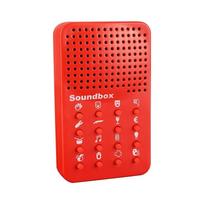 Prank Toy Sound Machine Compact 16 Sound Effects Electronic Entertaining Neighbor Daily Life Party Favors Funny Gifts for Adults red