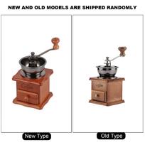 1Pcs Retro Design Coffee Bean Hand Grinder Manual Mini Mill Home Office Use Decoration New brown
