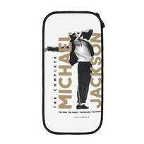 Smagus MJ Michael Jackson pieštukinė  Pieštukinė dėžutė Rašiklio laikiklis mergaitėms berniukams Didelės talpos krepšiai Biuro dovana Raštinės reikmenys 21x10.5x5cm black
