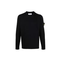 Stone Island Ss22 Compass Patch Solid Color Pullover Sweater Men sweater Black 7615502B0-V0029 M black