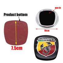 1pc 7cm 7.5cm 9cm 3D Epoxy Car Front logo Front grill front hood Rear Bumper tail door trunk Emblem sticker Accessories For 595 Epoxy sticker black