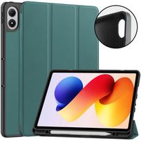 Case for Redmi Pad 2 Pro 12.1 inch TPU Leather Triple Fold Magnetic Cover for Redmi Pad 2Pro 12.1  with Pen Slot Redmi Pad 2Pro 12.1 pilka