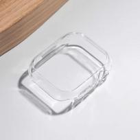 Dėklas Apple Watch 46mm 42mm 45mm 41mm 44mm 40mm Series 11 10 9 7 8 6 SE Danga PC Bamperio Korpusas iWatch Apsauginiai Dėklai 46mm Series 11 10 skaidri