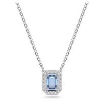 Swarovski Beating Heart Una Octagonal Cut Zirconia Necklace Women's Blue 5614926 mėlyna