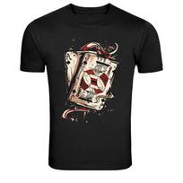 Vintage Playing Cards Spade Poker Graphic T-Shirt XXXXL white