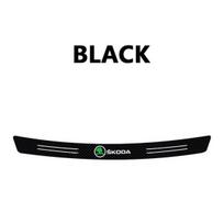 Carbon Anti Scratch Threshold Bumper For Skoda S Octavia Fabia Scala VII Car Rear Trunk Protector Strip Sticker Car Accessories djsg55 90x7cm&For Skoda juoda