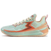 361 BIG3 5.0 Quick Comfortable And Trendy Mesh Cushioning, Wear Resistant Low top Basketball Shoes Men's Green Orange 672431118-3 41 saugi oranžinė spalva