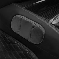 Automobilio kelio pagalvėlė, odinė atminties putų automobilių centrinės konsolės porankio pagalvėlė, minkšta patogi automobilio durų alkūnės apsauginė pagalvėlė, kvėpuojantis transporto priemonės interjeras juoda