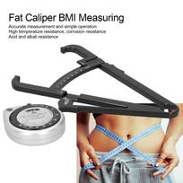 Body Fat Caliper BMI Measuring Tape Skinfold Calipers Body Fat Measure Tape Set gray
