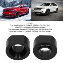 2 colių priekinės pakėlimo komplektas išlyginamoji tarpinė Tinka Jeep Wrangler TJ/Cherokee XJ/Grand Cherokee ZJ gray